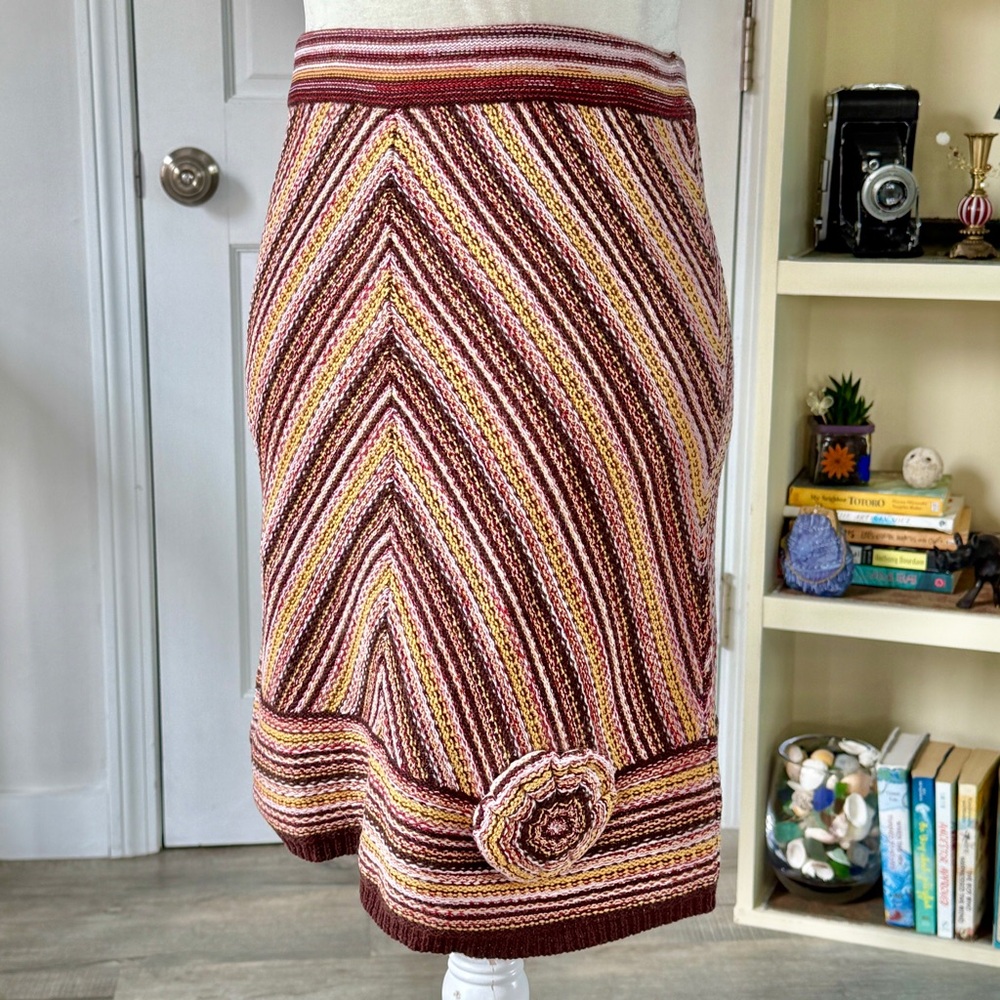 Anthropologie Viola Chevron Knit Sweater Pencil Skirt (size XS) - Picture 4 of 9